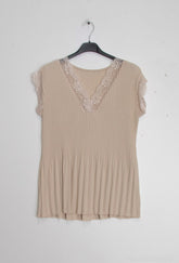 Plisseret blonde top - Brystmål 130cm